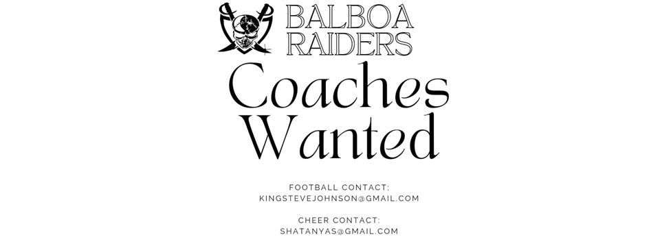 Head Coaches Wanted for 2023 season 